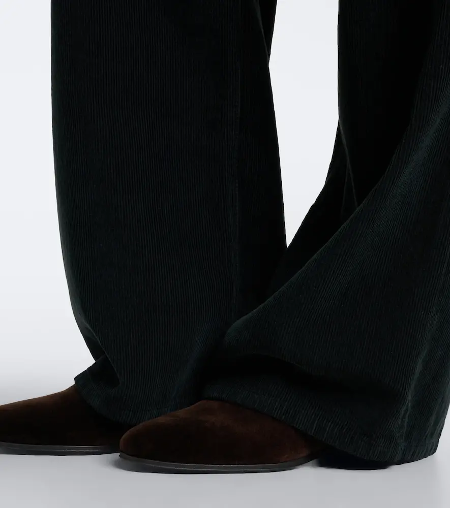 The Row Marc leather-trimmed velvet loafers | Thumbnail 5 The Row Marc leather-trimmed velvet loafers | Thumbnail 5