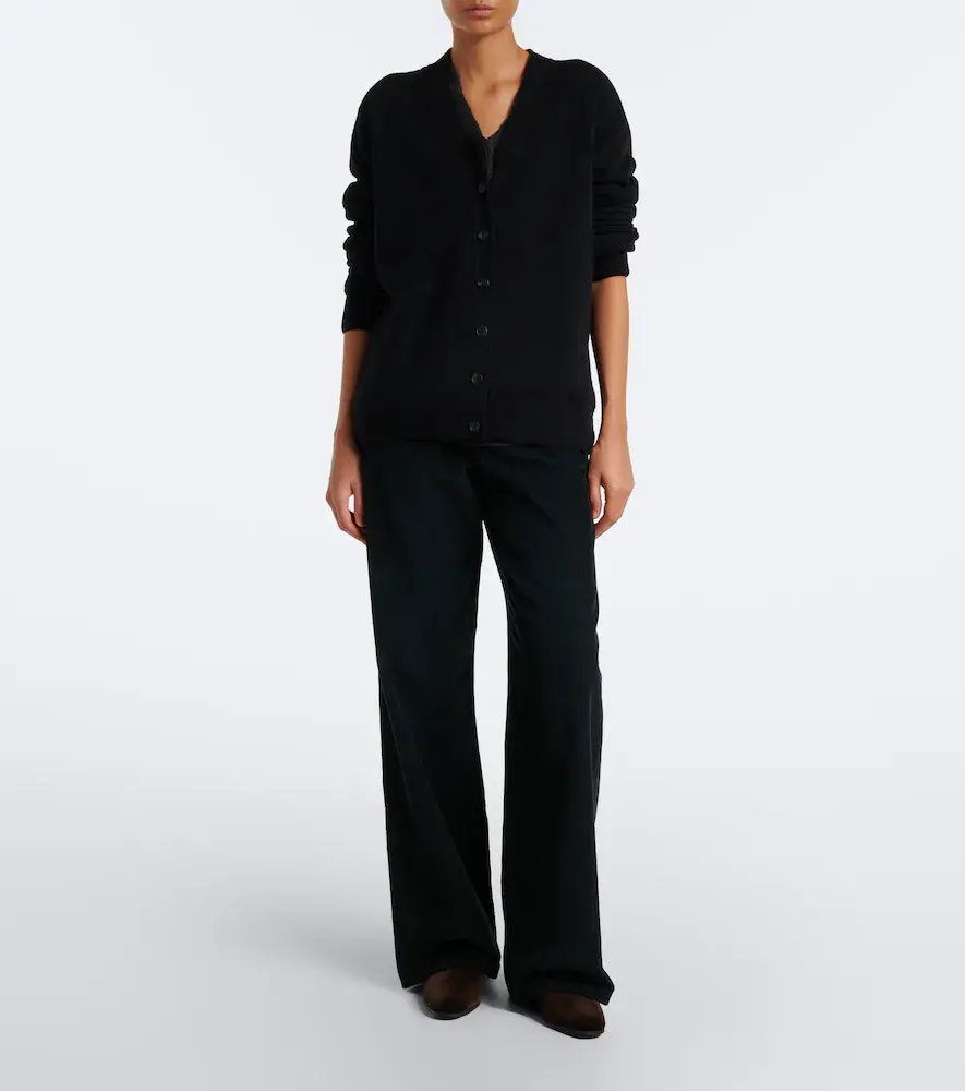 The Row Marc leather-trimmed velvet loafers | Thumbnail 6 The Row Marc leather-trimmed velvet loafers | Thumbnail 6
