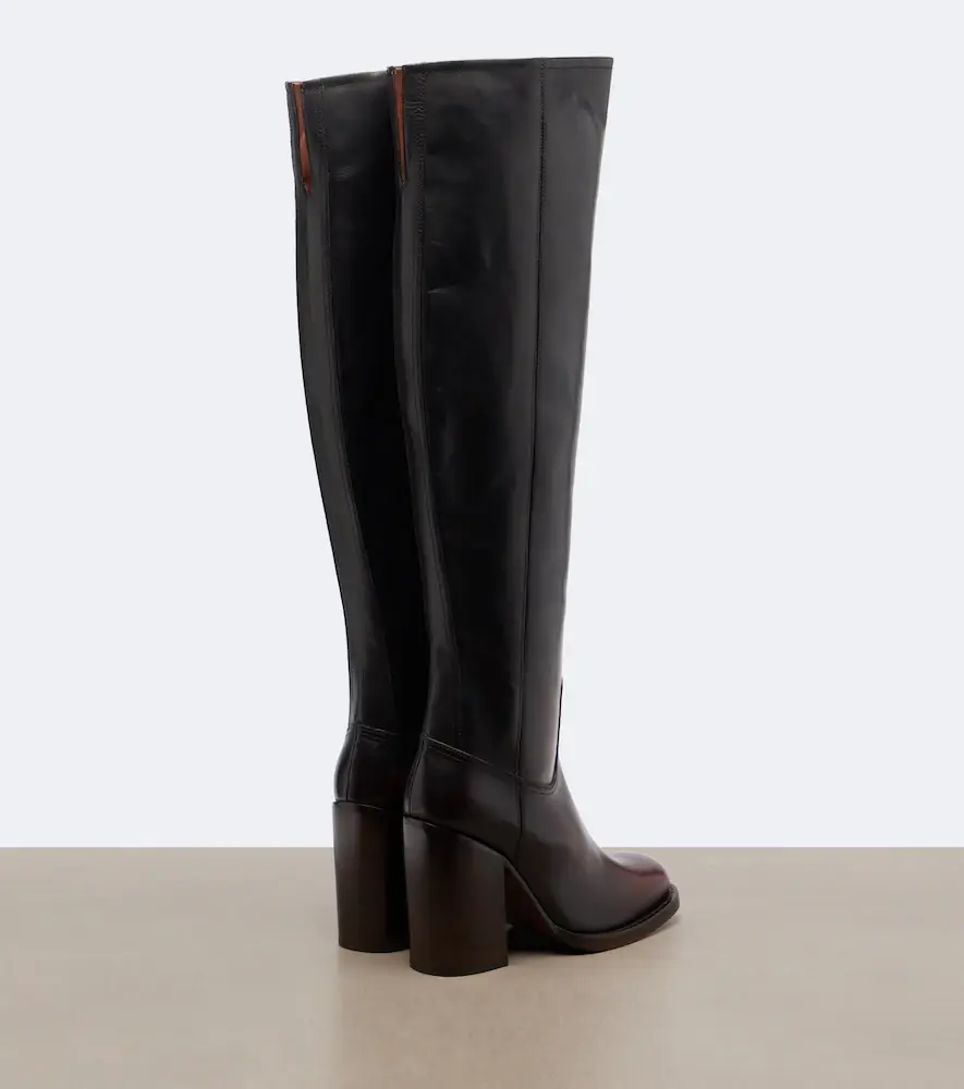 Dries Van Noten Leather over-the-knee boots | Thumbnail 3 Dries Van Noten Leather over-the-knee boots | Thumbnail 3