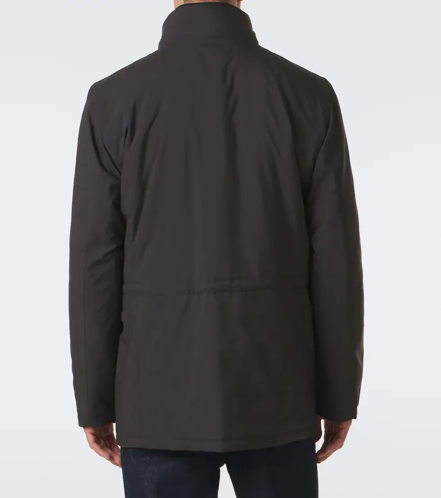 Thom Sweeney Leather-trimmed car coat | Thumbnail 7 Thom Sweeney Leather-trimmed car coat | Thumbnail 7