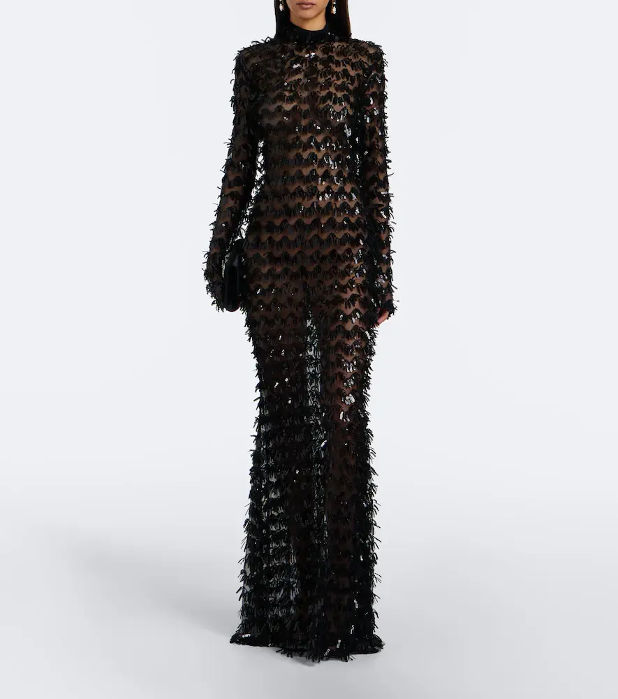 Taller Marmo Dragon Lady sequined gown | Thumbnail 4