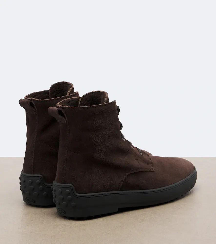 Tod's Gommino shearling-lined suede ankle boots | Thumbnail 4 Tod's Gommino shearling-lined suede ankle boots | Thumbnail 4