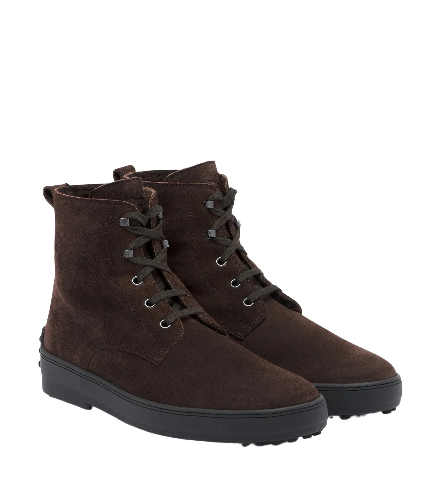 Gommino shearling-lined suede ankle boots Gommino shearling-lined suede ankle boots
