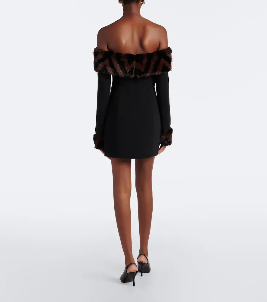 Retrofête Retrofête Elspeth off-shoulder minidress | Thumbnail 3