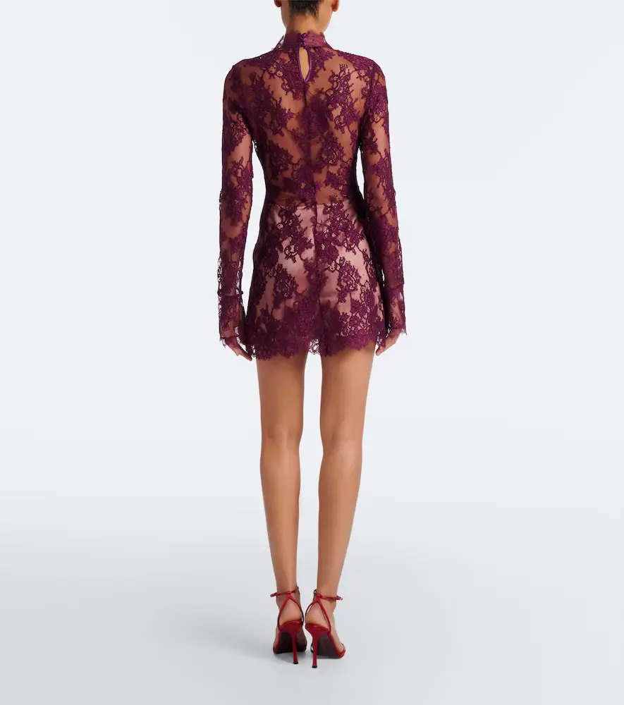 Retrofête Retrofête Gilana lace minidress | Thumbnail 4