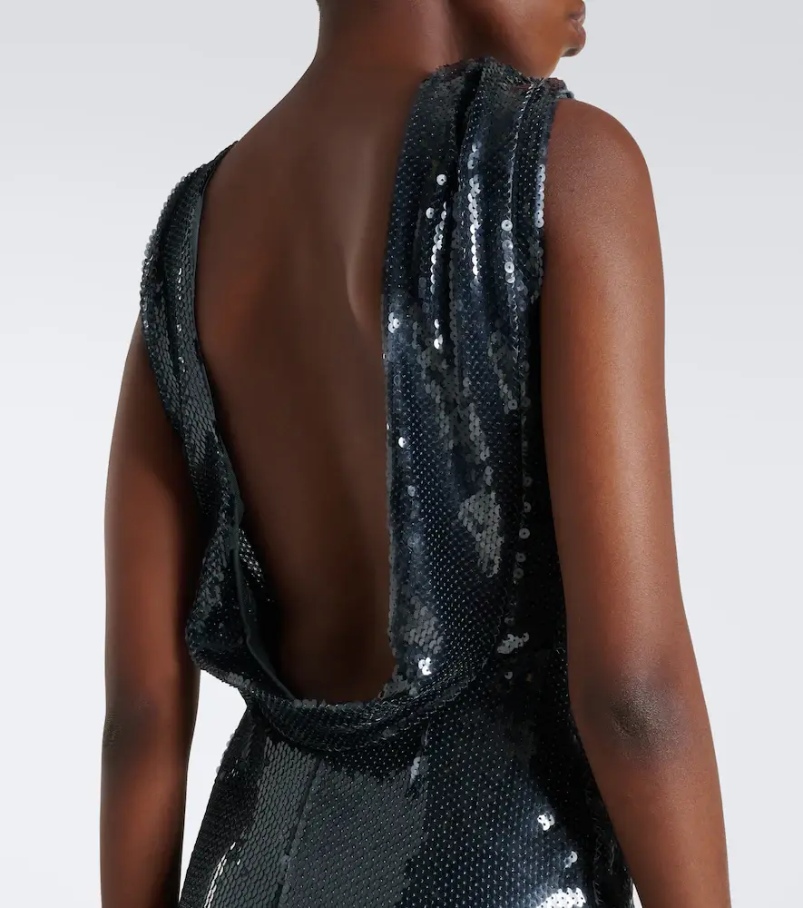Retrofête Retrofête Liela open-back sequined gown | Thumbnail 2 Retrofête Retrofête Liela open-back sequined gown | Thumbnail 2