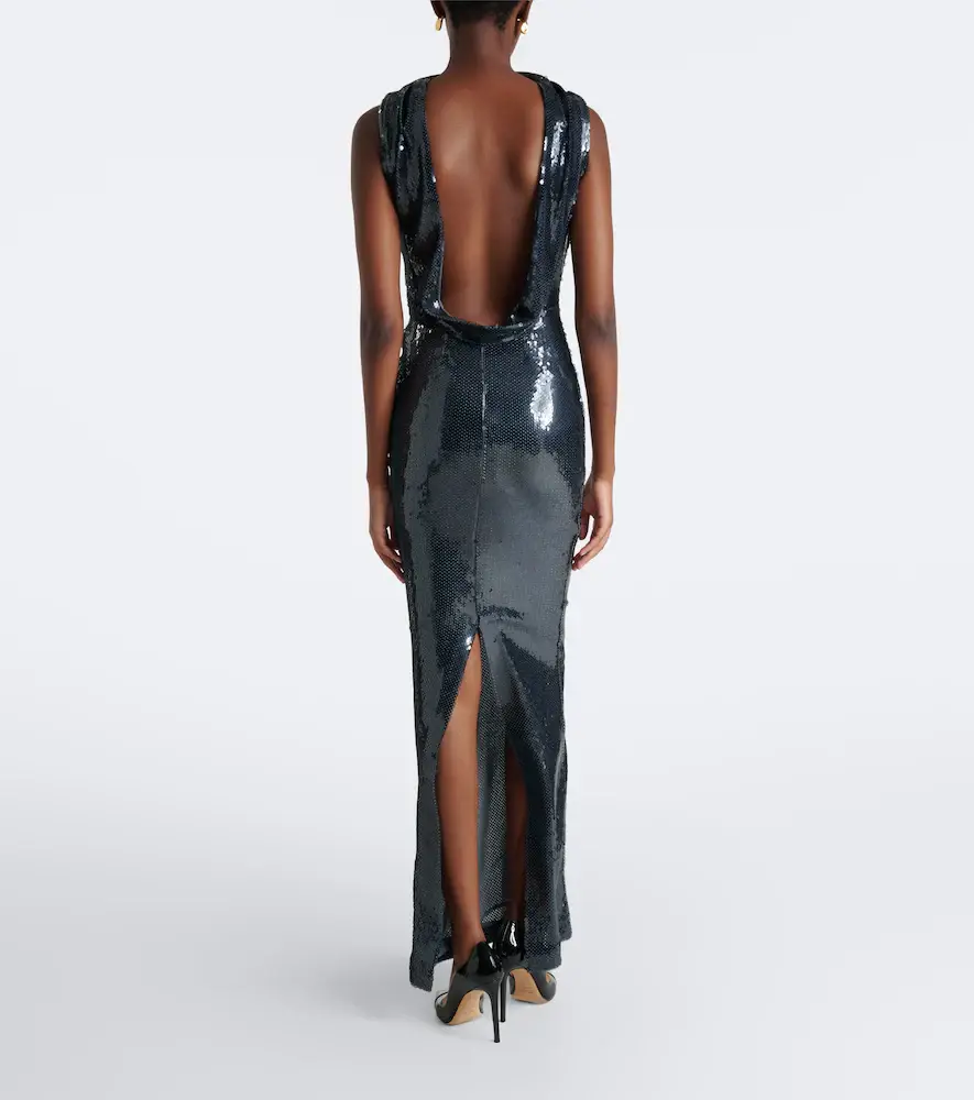 Retrofête Retrofête Liela open-back sequined gown | Thumbnail 5 Retrofête Retrofête Liela open-back sequined gown | Thumbnail 5
