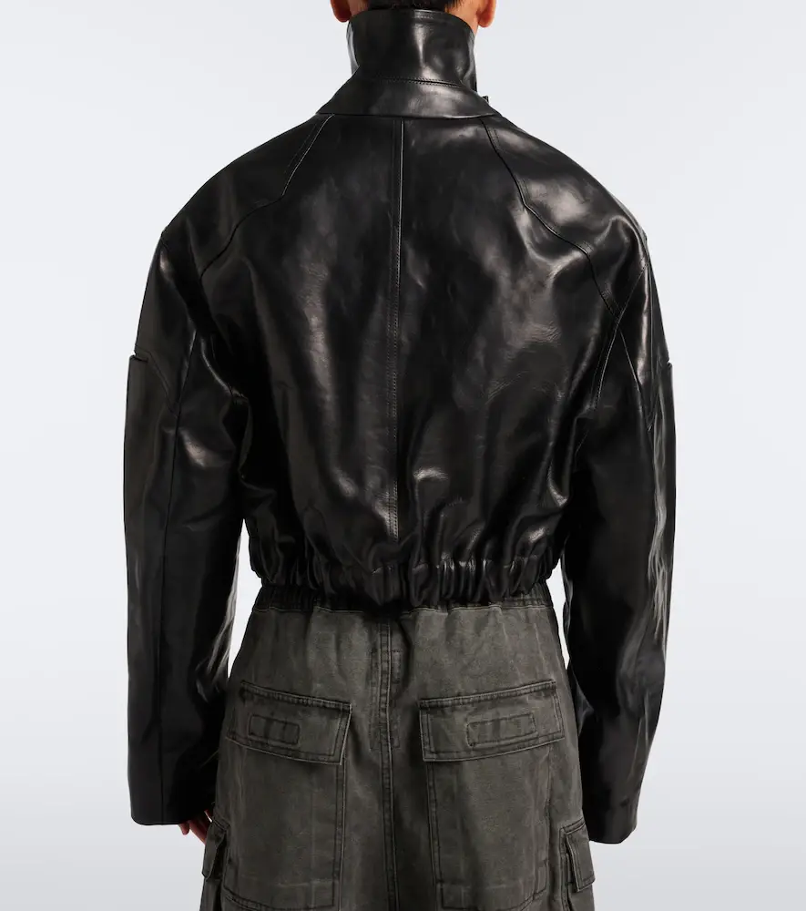 Rick Owens Cropped leather jacket | Thumbnail 2 Rick Owens Cropped leather jacket | Thumbnail 2