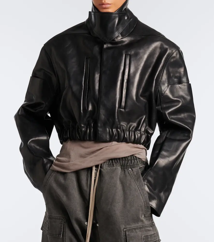Rick Owens Cropped leather jacket | Thumbnail 6 Rick Owens Cropped leather jacket | Thumbnail 6
