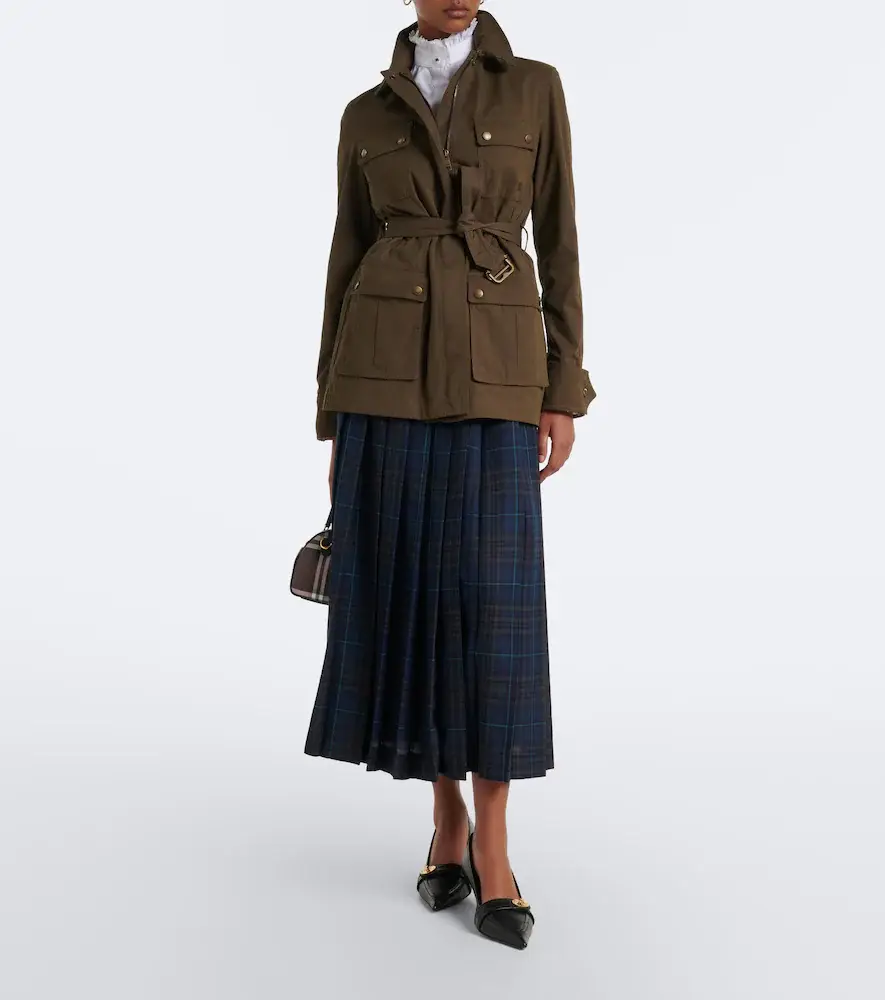 Burberry Plaid pleated midi skirt | Thumbnail 3 Burberry Plaid pleated midi skirt | Thumbnail 3