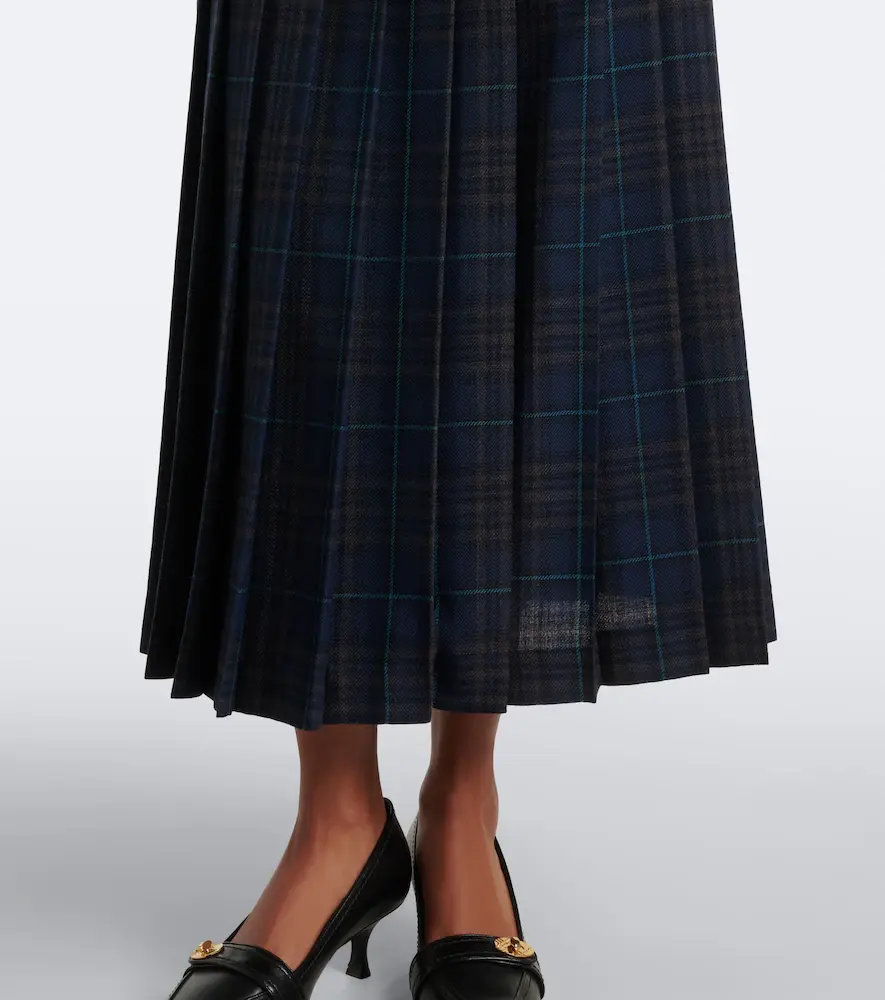 Burberry Plaid pleated midi skirt | Thumbnail 4 Burberry Plaid pleated midi skirt | Thumbnail 4