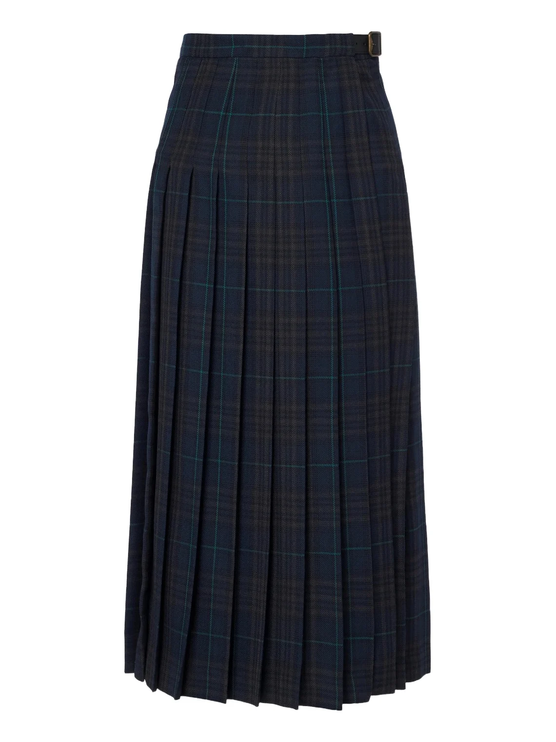 Burberry Plaid pleated midi skirt