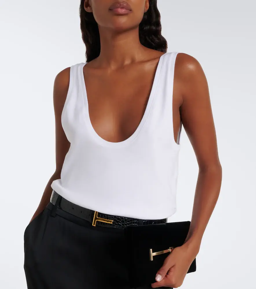 Tom Ford Cotton-blend jersey tank top | Thumbnail 3 Tom Ford Cotton-blend jersey tank top | Thumbnail 3