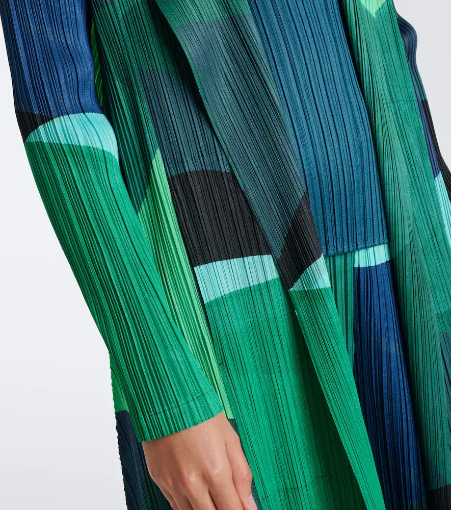 Pleats Please Issey Miyake Orbit printed pleated cardigan | Thumbnail 4
