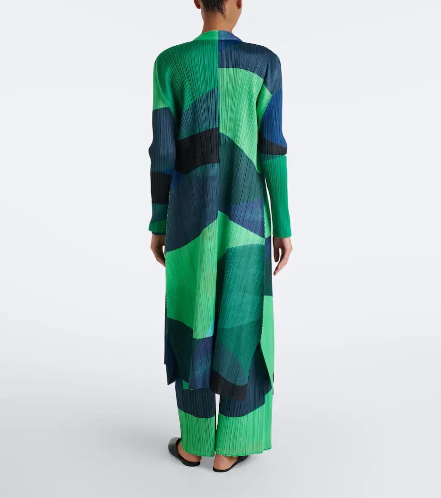 Pleats Please Issey Miyake Orbit printed pleated cardigan | Thumbnail 6