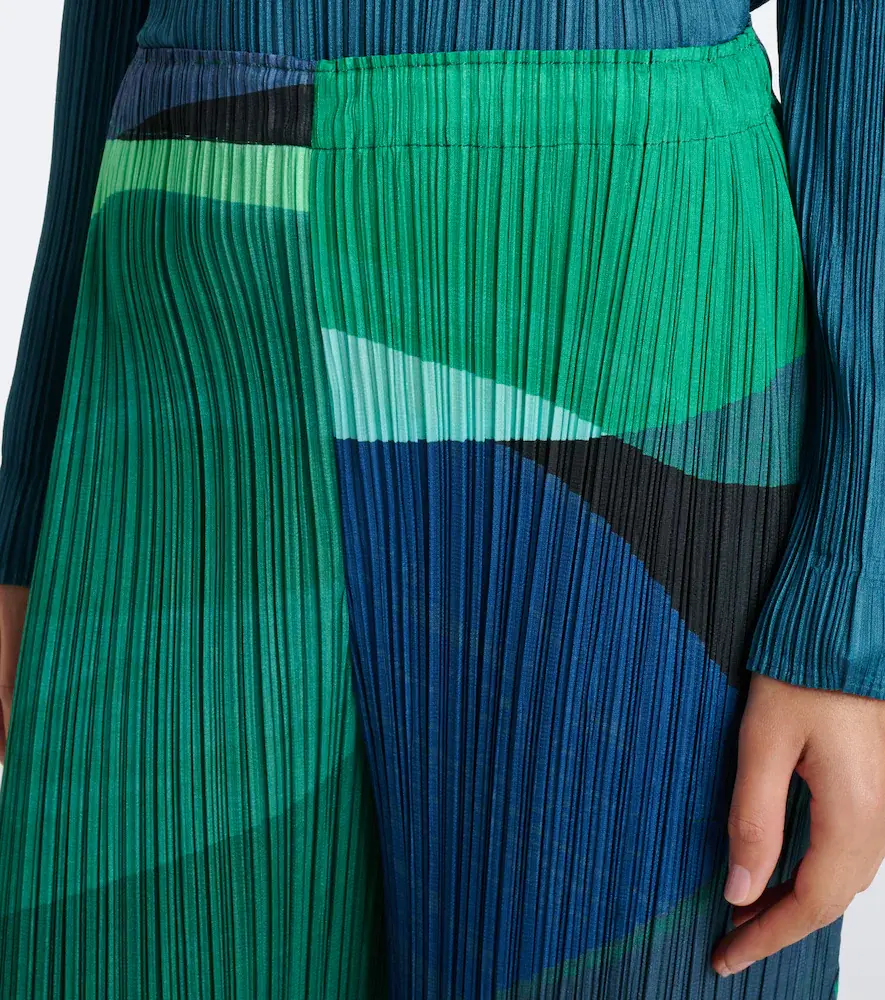 Pleats Please Issey Miyake Orbit pleated wide-leg pants | Thumbnail 2