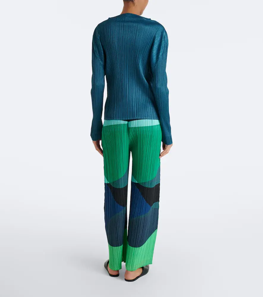 Pleats Please Issey Miyake Orbit pleated wide-leg pants | Thumbnail 3