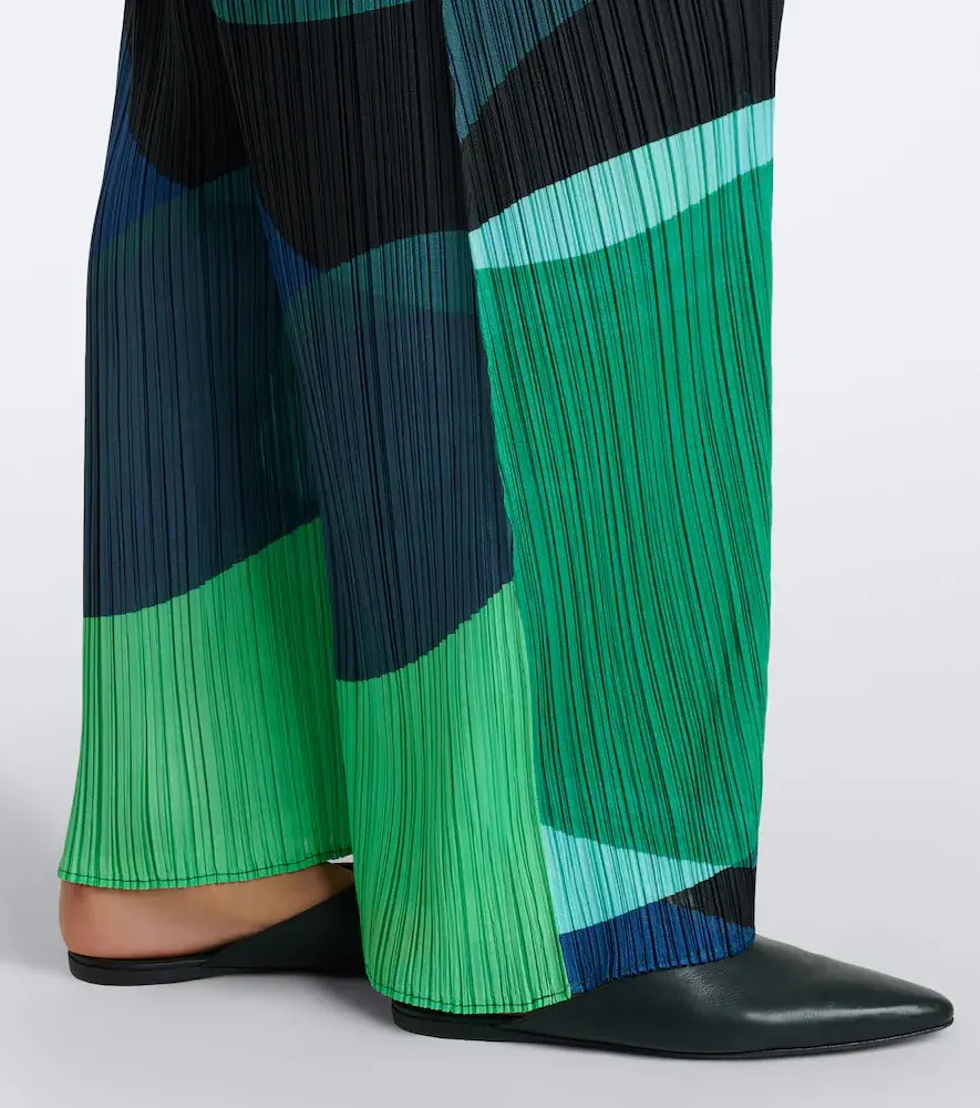 Pleats Please Issey Miyake Orbit pleated wide-leg pants | Thumbnail 6