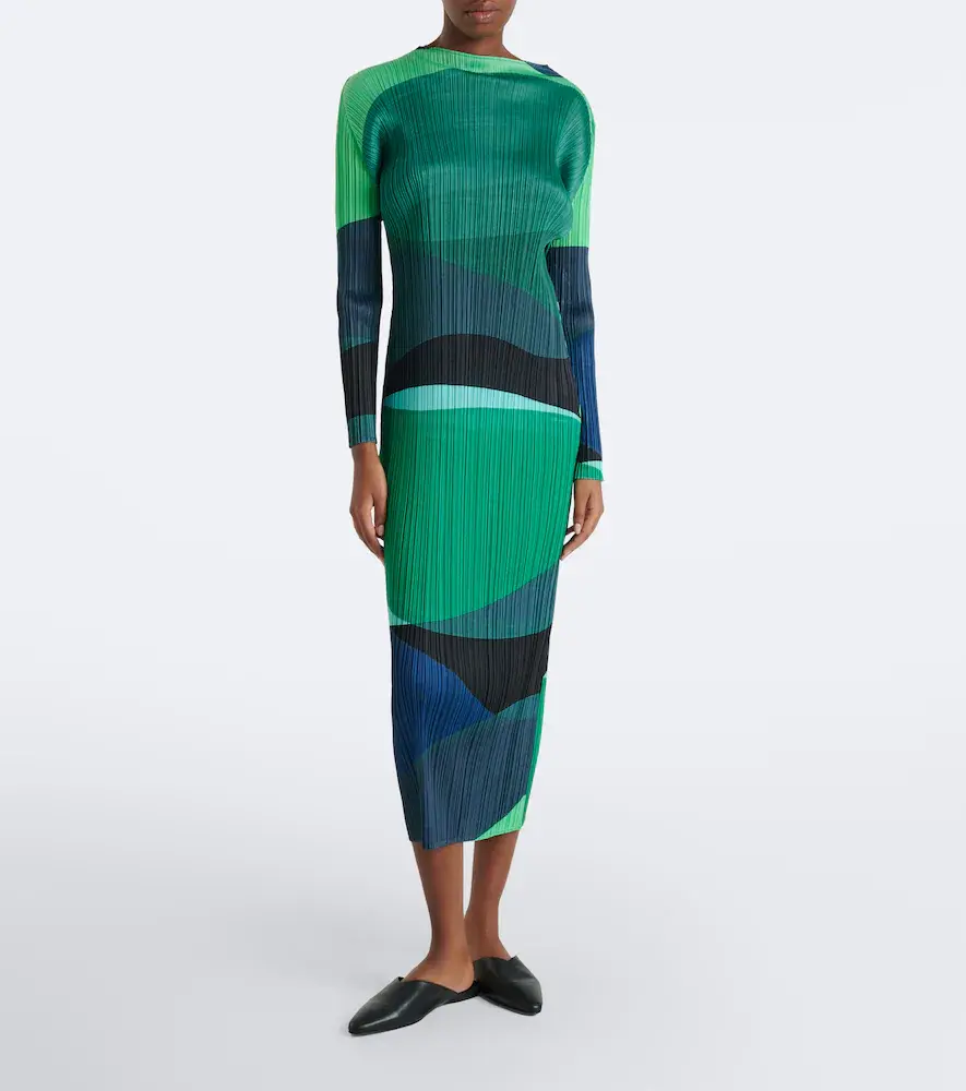 Pleats Please Issey Miyake Orbit pleated midi dress | Thumbnail 5