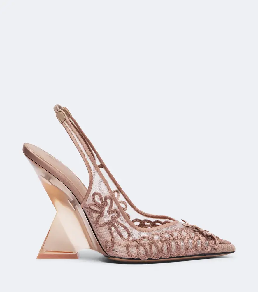 The Attico Cheope embroidered slingback pumps | Thumbnail 2 The Attico Cheope embroidered slingback pumps | Thumbnail 2
