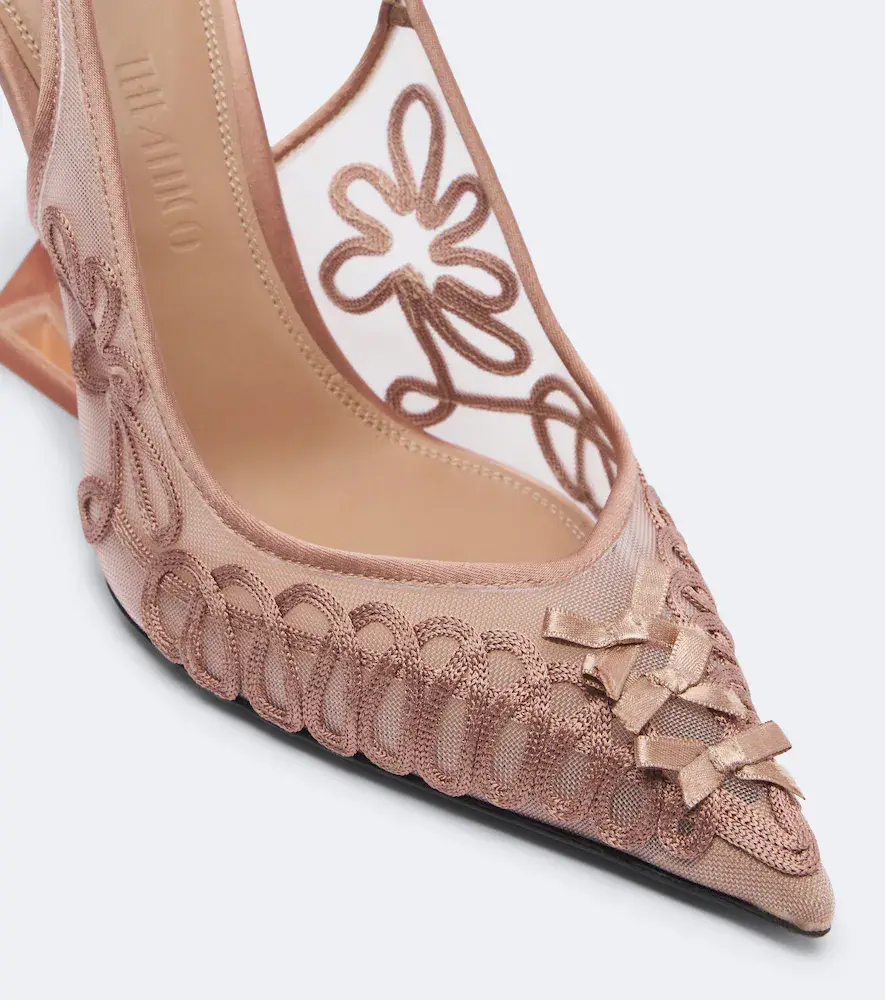 The Attico Cheope embroidered slingback pumps | Thumbnail 4 The Attico Cheope embroidered slingback pumps | Thumbnail 4