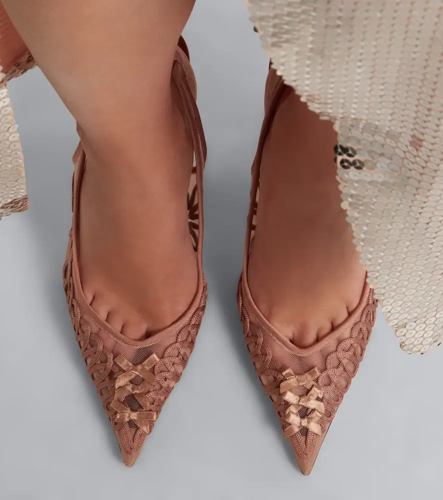 The Attico Cheope embroidered slingback pumps | Thumbnail 5 The Attico Cheope embroidered slingback pumps | Thumbnail 5