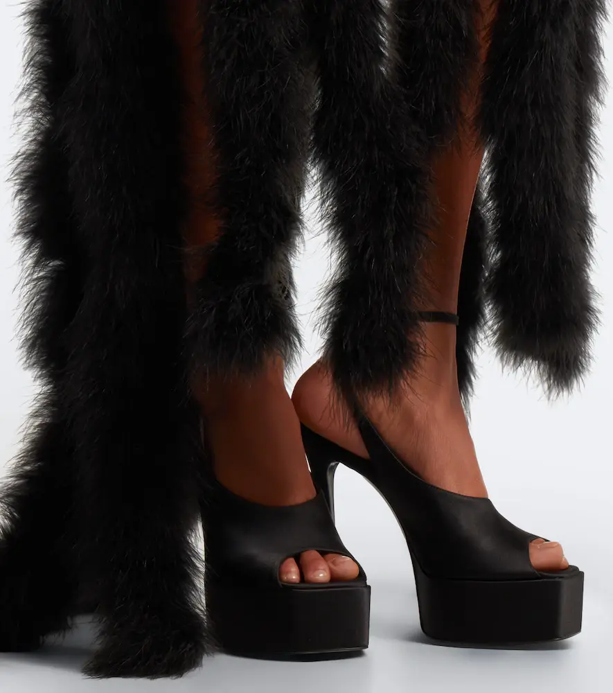 The Attico Ornella satin platform sandals | Thumbnail 6 The Attico Ornella satin platform sandals | Thumbnail 6