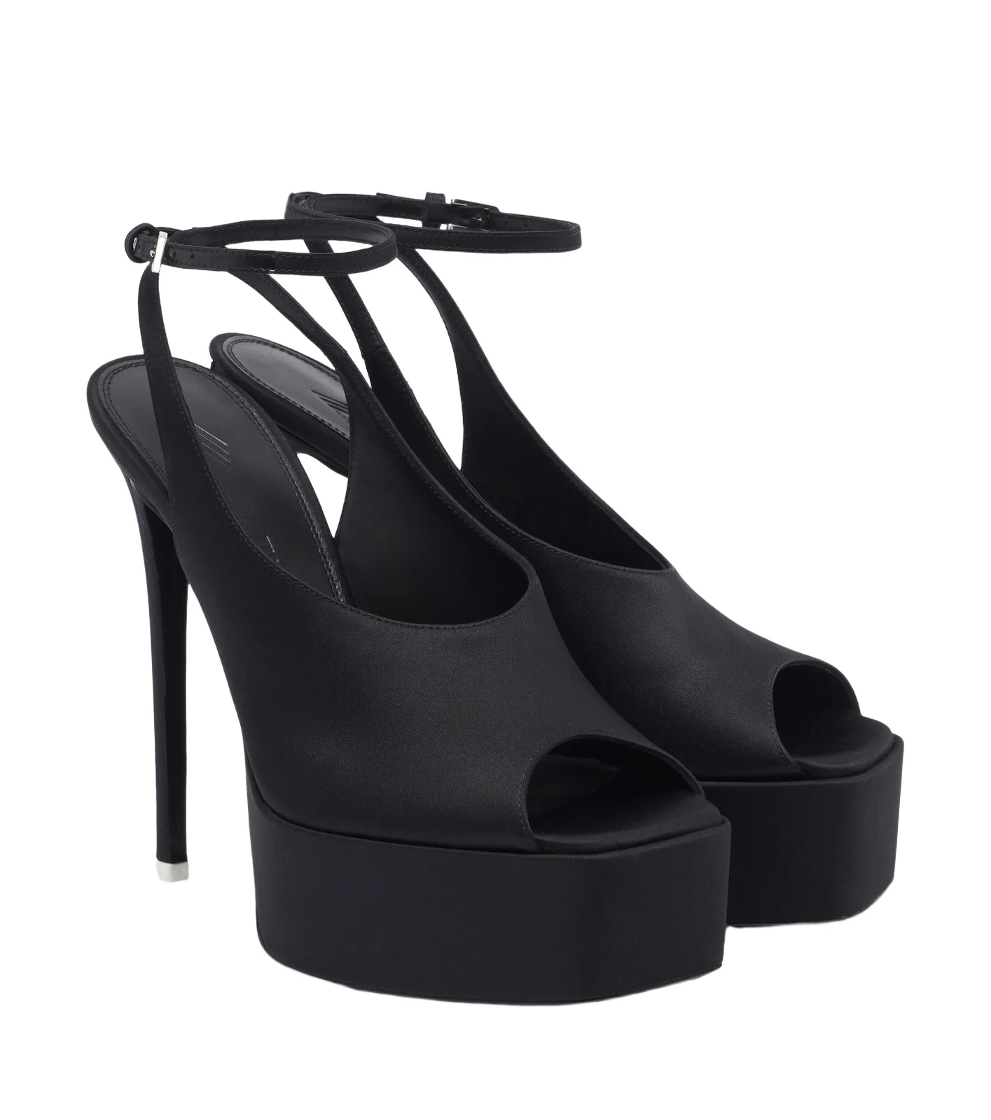 The Attico Ornella satin platform sandals