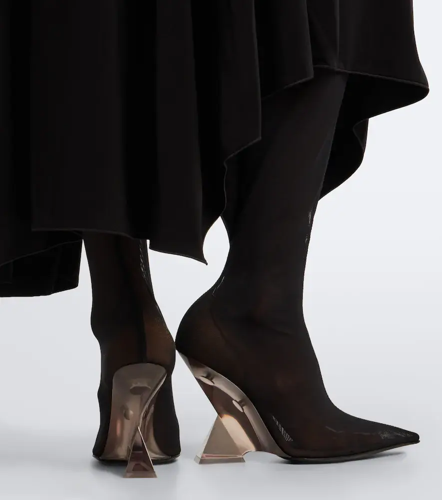 The Attico Cheope lace-trimmed mesh over-the-knee boots | Thumbnail 5 The Attico Cheope lace-trimmed mesh over-the-knee boots | Thumbnail 5
