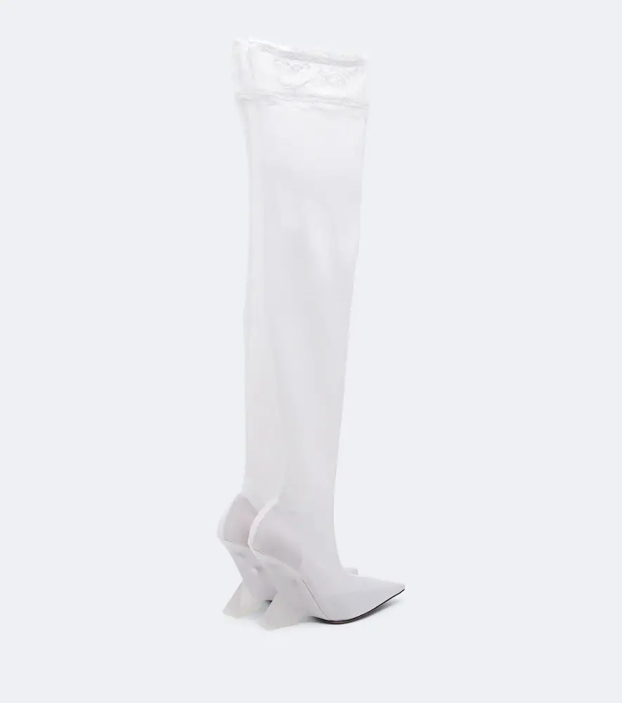 The Attico Cheope mesh over-the-knee boots | Thumbnail 2