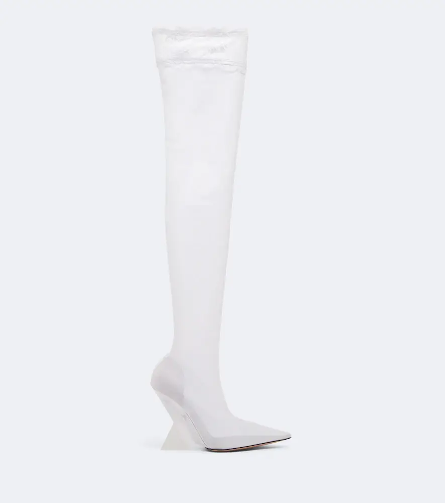 The Attico Cheope mesh over-the-knee boots | Thumbnail 4