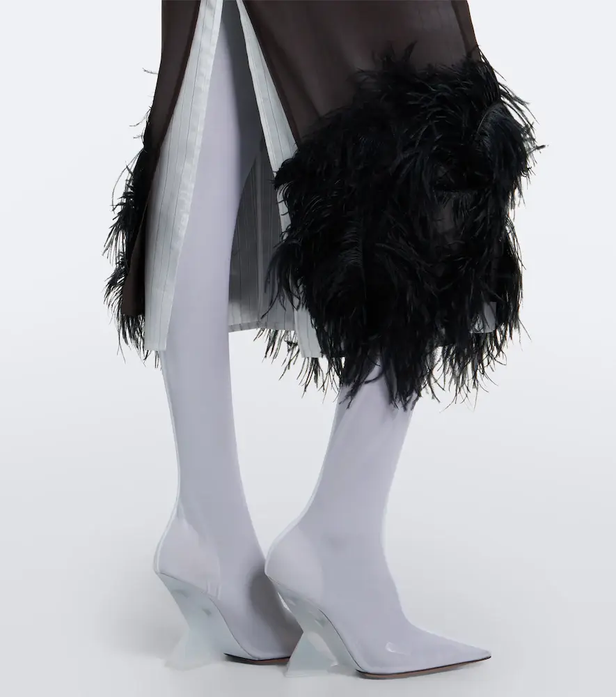 The Attico Cheope mesh over-the-knee boots | Thumbnail 5