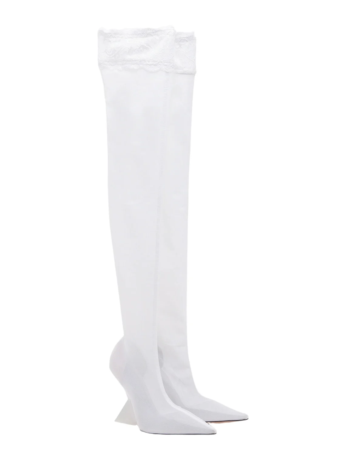 The Attico Cheope mesh over-the-knee boots