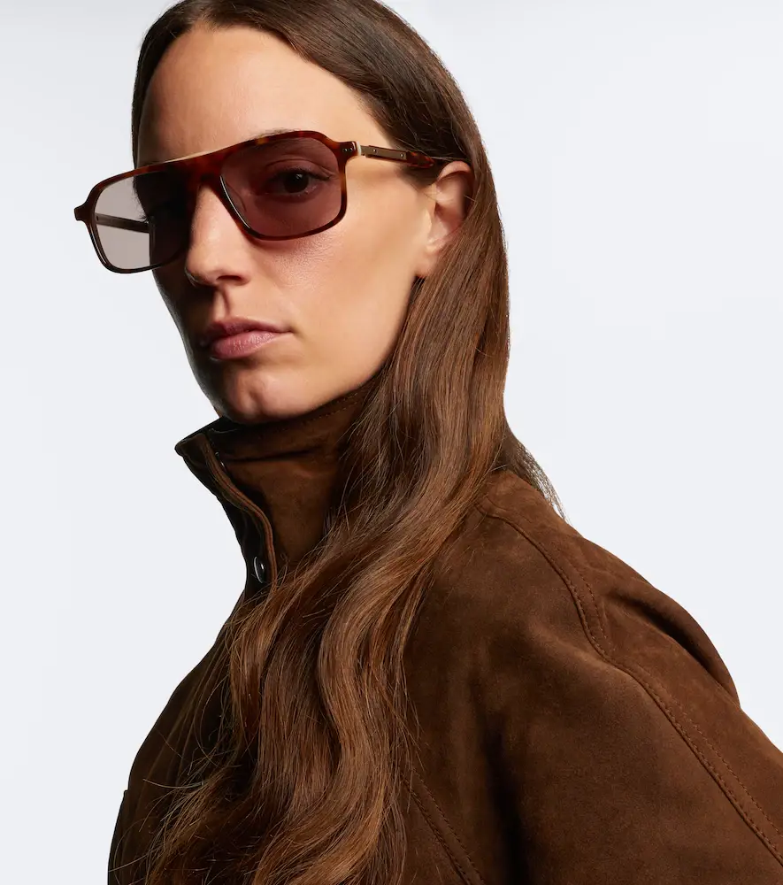 Brunello Cucinelli Sartorial Sunset rectangular sunglasses | Thumbnail 4 Brunello Cucinelli Sartorial Sunset rectangular sunglasses | Thumbnail 4