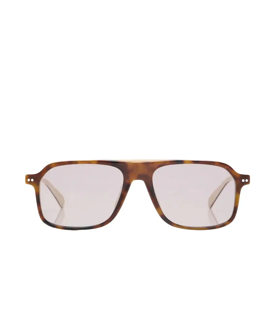 Brunello Cucinelli Sartorial Sunset rectangular sunglasses
