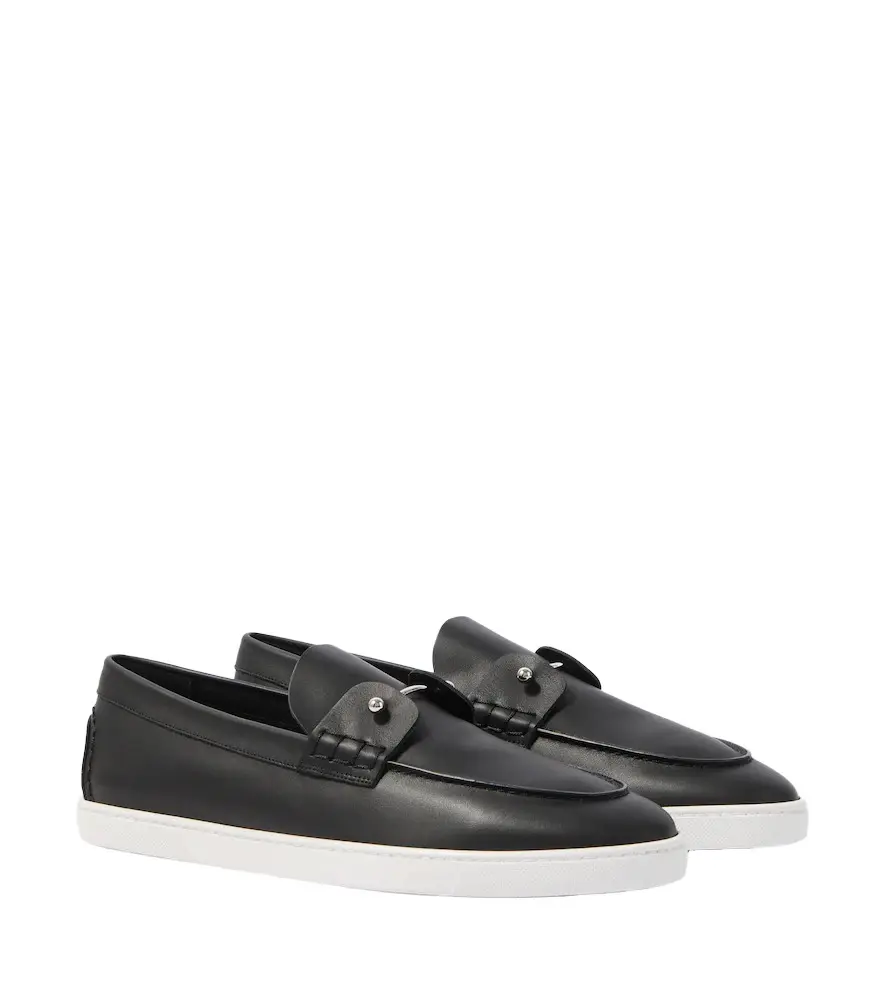 Christian Louboutin Chambeliboat leather slip-on shoes