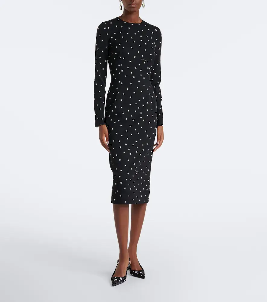 Dolce & Gabbana Printed silk-blend midi dress | Thumbnail 3