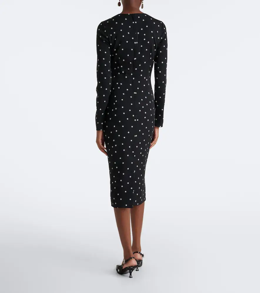Dolce & Gabbana Printed silk-blend midi dress | Thumbnail 5