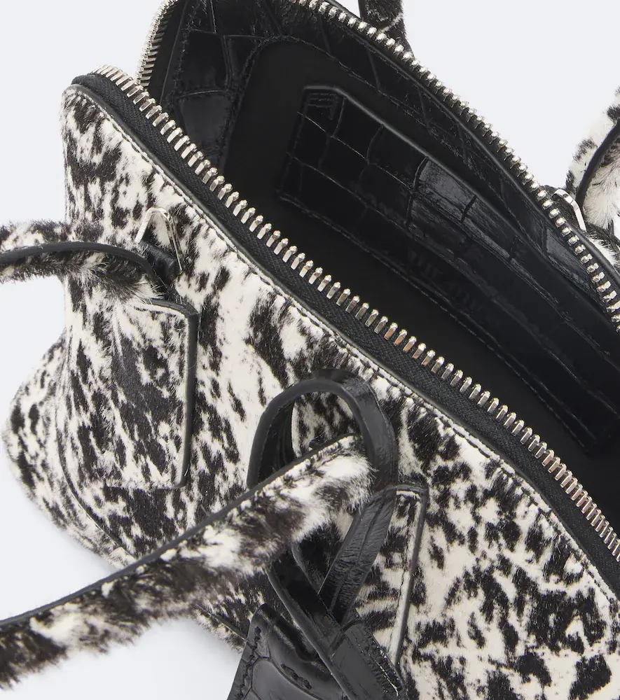 The Attico Sant Ambroeus Mini calf hair top-handle bag | Thumbnail 3 The Attico Sant Ambroeus Mini calf hair top-handle bag | Thumbnail 3