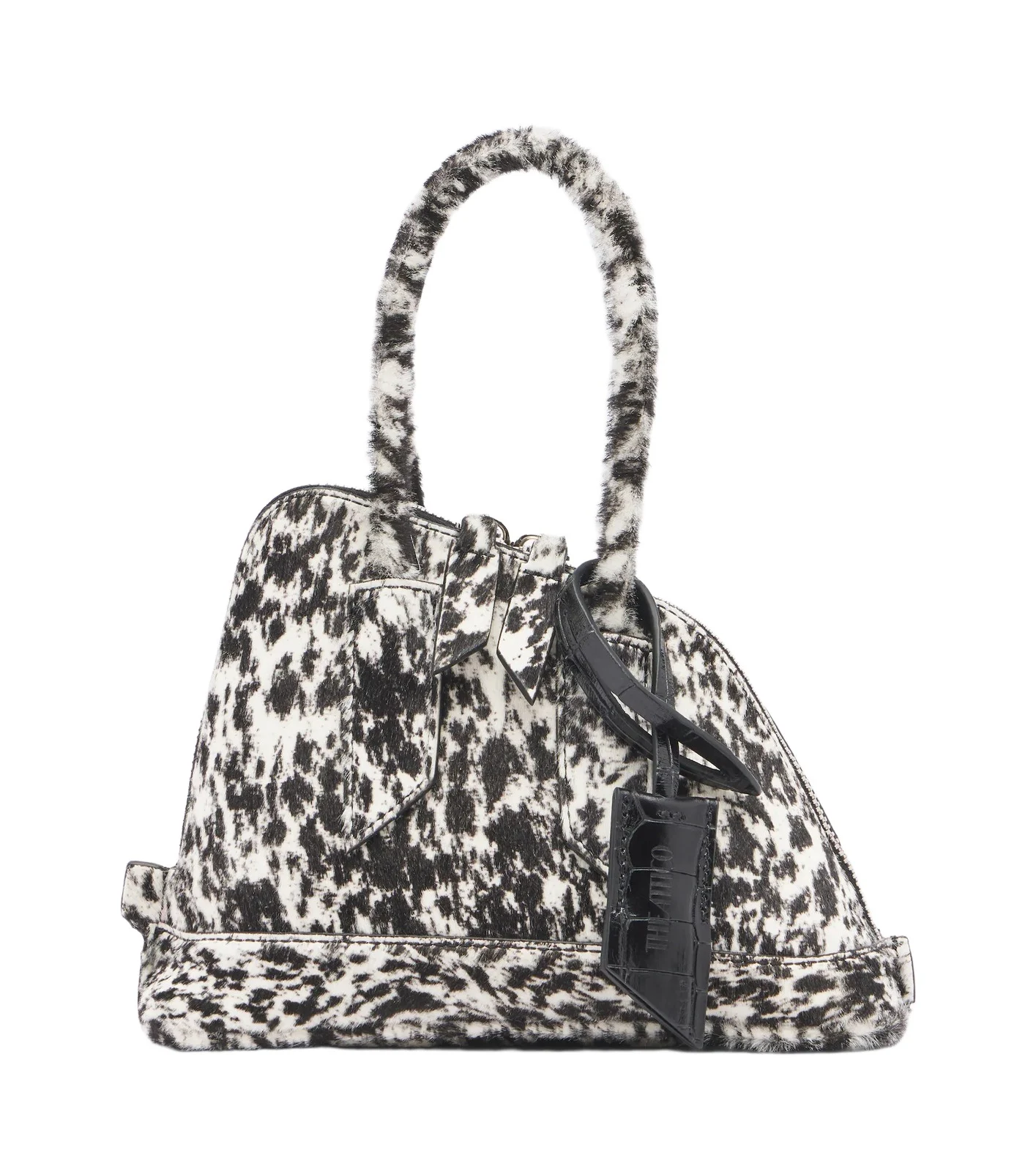 Sant Ambroeus Mini calf hair top-handle bag