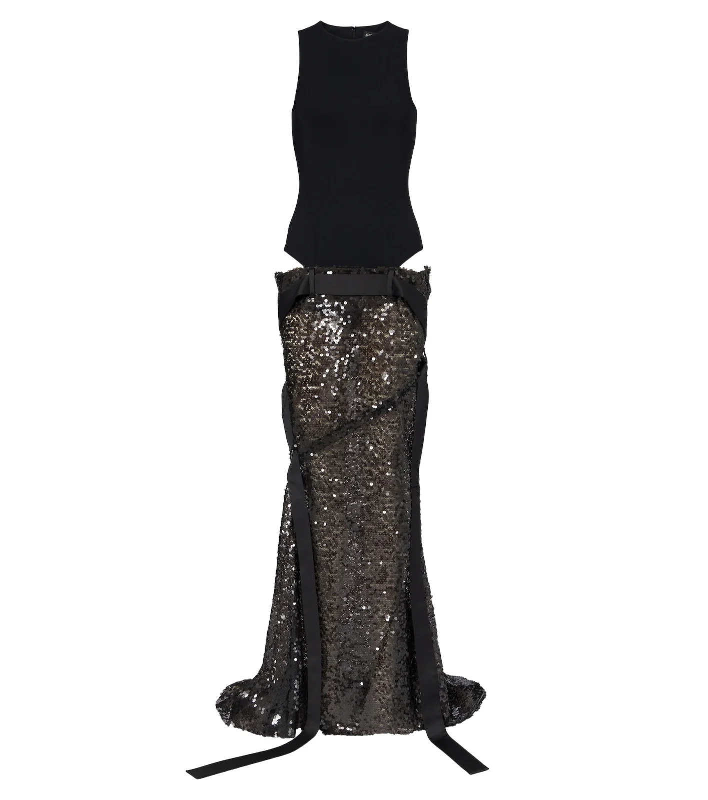 The Attico Cutout sequined gown