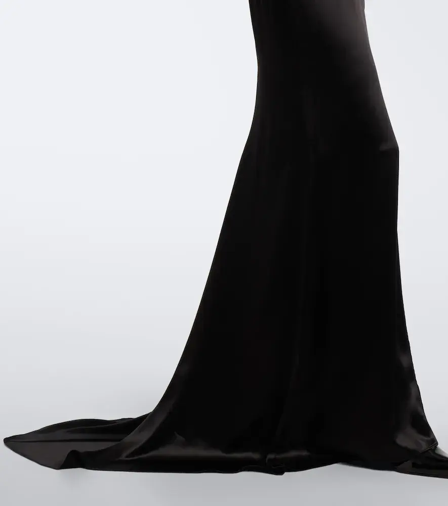 The Attico Cutout embellished satin gown | Thumbnail 3
