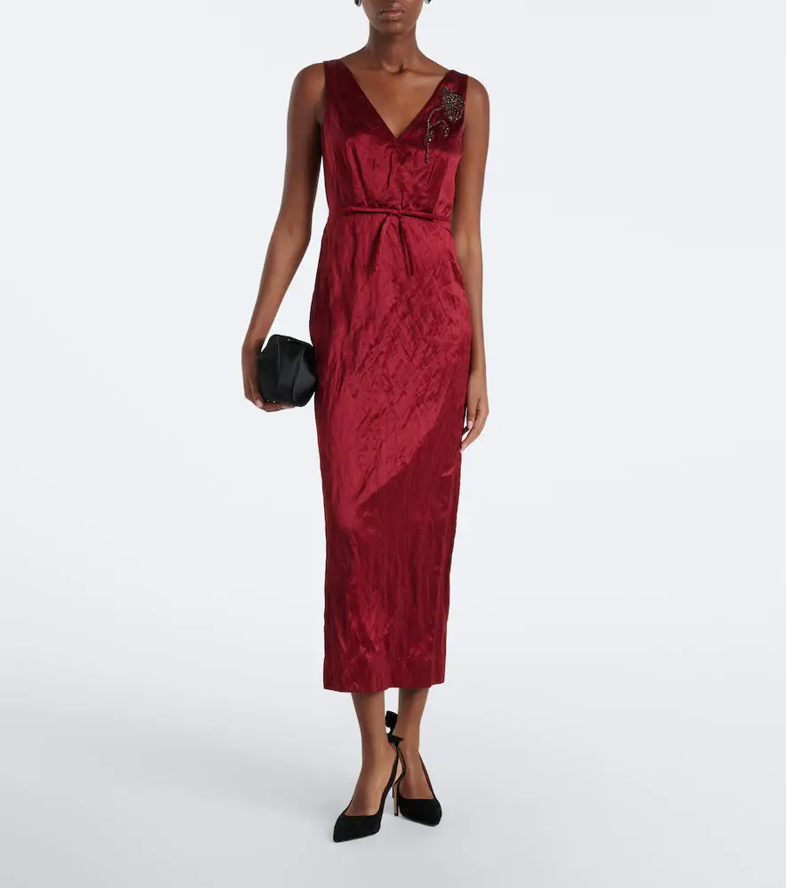 Erdem Embellished satin cocktail dress | Thumbnail 2 Erdem Embellished satin cocktail dress | Thumbnail 2