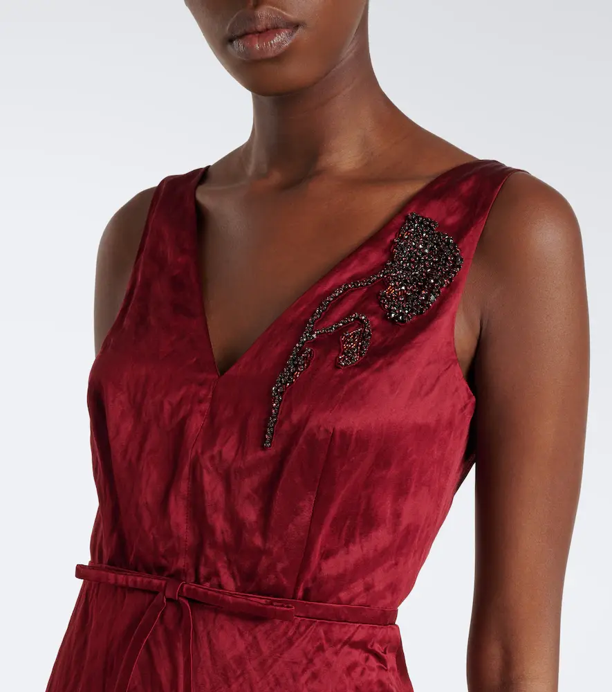 Erdem Embellished satin cocktail dress | Thumbnail 5 Erdem Embellished satin cocktail dress | Thumbnail 5