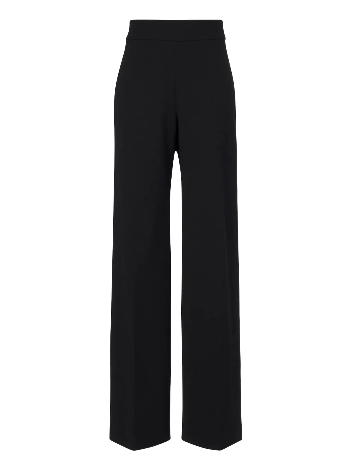 Wool-blend wide-leg pants