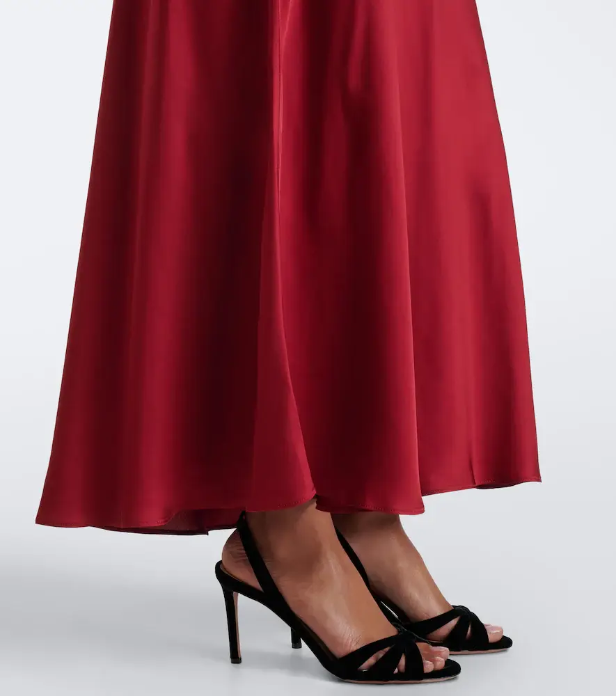 Rixo Larah lace-trimmed satin maxi dress | Thumbnail 4