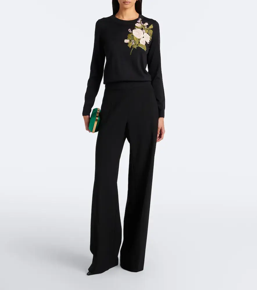 Carolina Herrera Embroidered wool sweater | Thumbnail 6 Carolina Herrera Embroidered wool sweater | Thumbnail 6