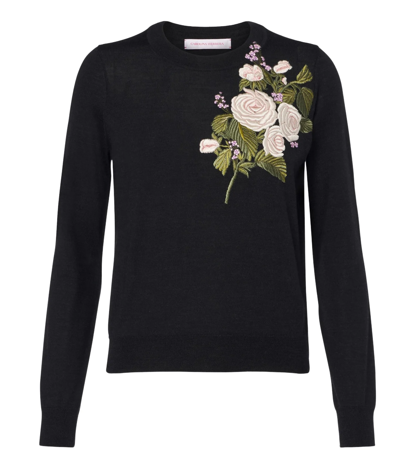 Carolina Herrera Embroidered wool sweater