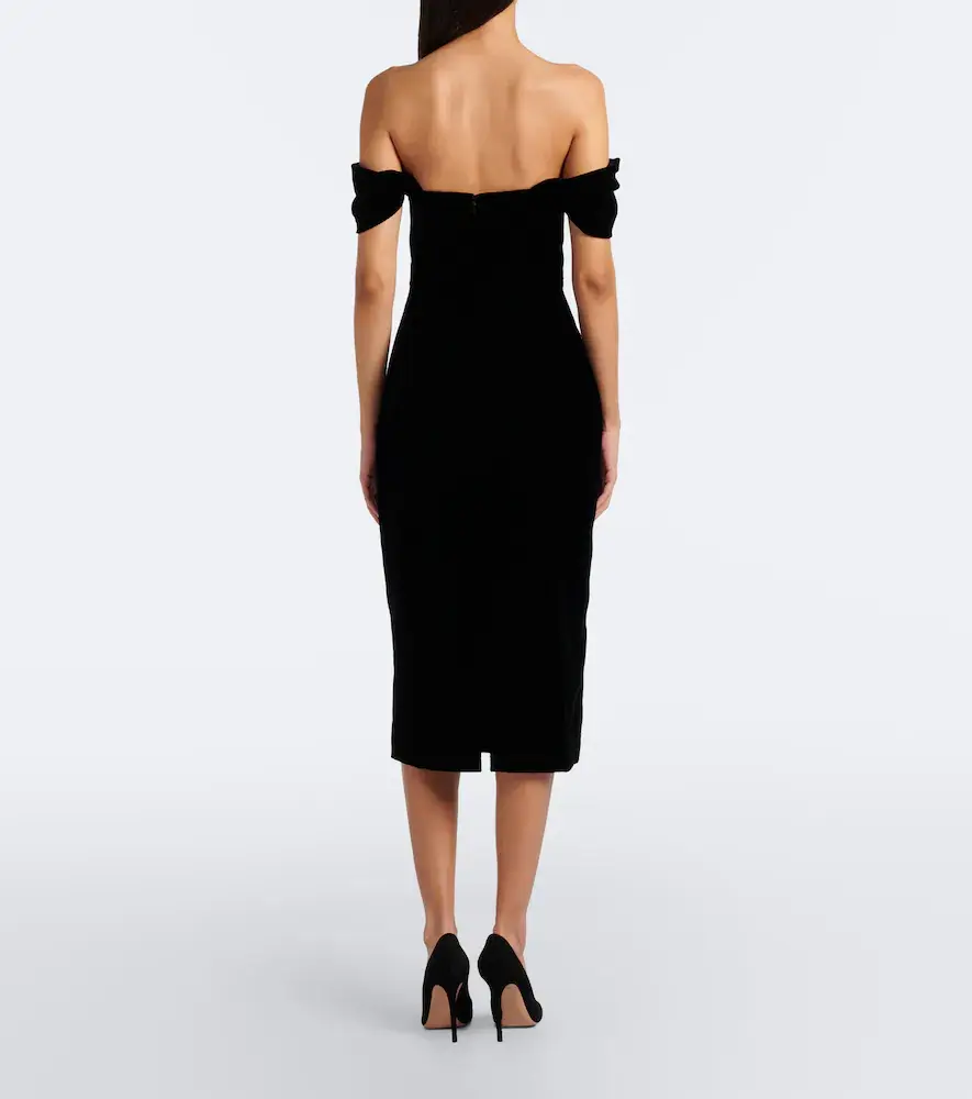 Carolina Herrera Off-shoulder midi dress | Thumbnail 4