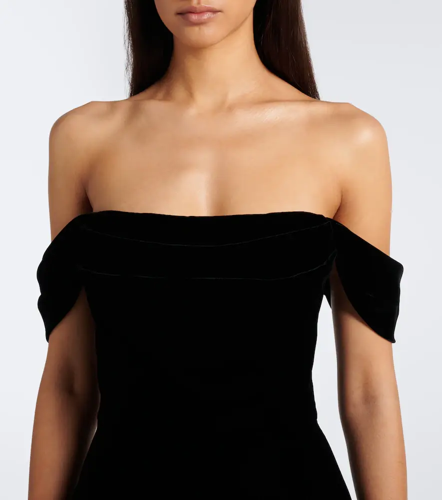 Carolina Herrera Off-shoulder midi dress | Thumbnail 6